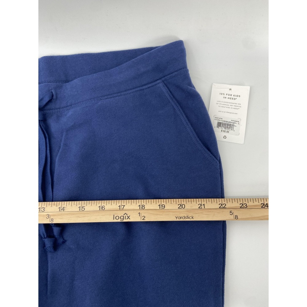 Life Is Good Sweatpants Womens XL Fleece Lounge Blue Logo Relaxed Cozy Soft NWT - Picture 6 of 11